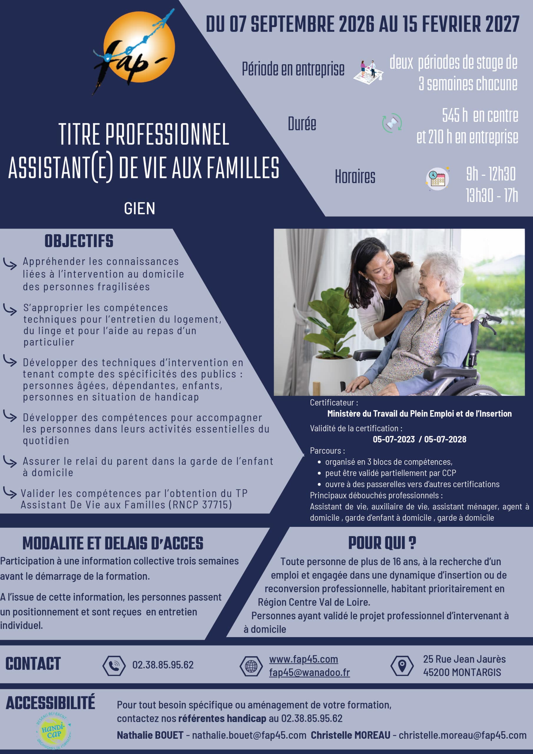 Fiche formation TP ADVF